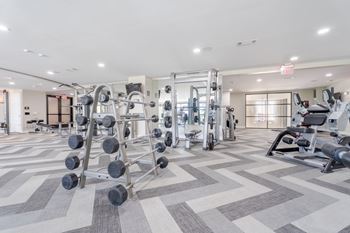 Bright fitness center